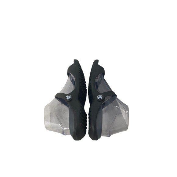 Crocs Slides Women's Size 7 Black Gray Slip On Sandals - Picture 6 of 9